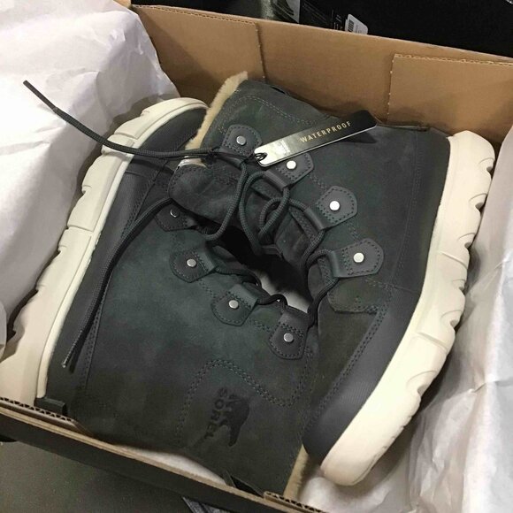 SOREL Women's Explorer II Joan Faux Fur Boot — Waterproof Suede - Size 8.5 - Picture 7 of 10